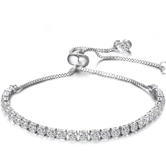 3/$35 💗 Swarovski Crystals Tennis Bracelet - Picture 4 of 6